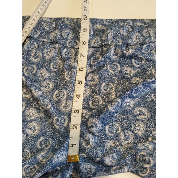 Women's Joggers Small Disty Floral Print Pull On Blue Elastic Waist Lucky Brand - Picture 6 of 7